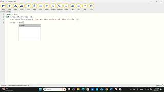 Grade 11 Project - Python program to calculate the area of a circle