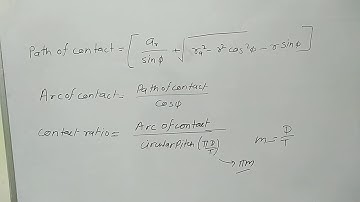 Contact ratio for gear