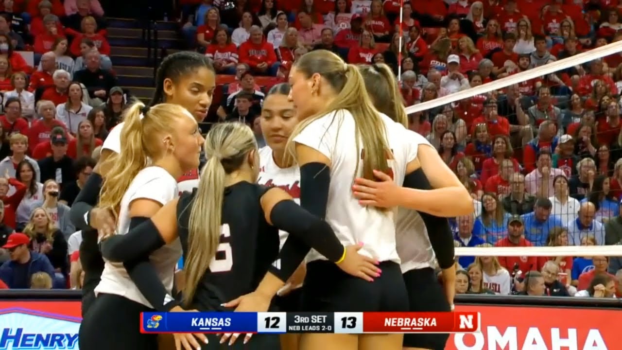 Nebraska Vs Kansas Women S College Volleyball Spring 2025 Replay