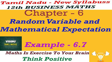 TN-New Syllabus-Business Maths|Chapter-6| Example-6.7