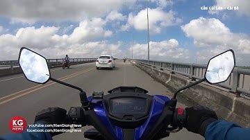 Toàn tuyến đường dẫn lên cầu Cái Lớn - Cái Bé | Kiên Giang News