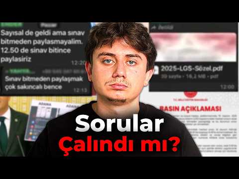 LGS Soruları Çalındı mı? Yapılmış En Detaylı Video