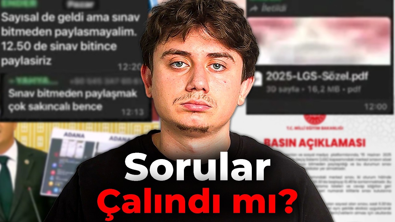 LGS Soruları Çalındı mı? Yapılmış En Detaylı Video