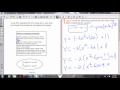 6.1 Completing the square - 2 examples without explanation (just the steps)