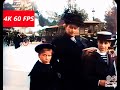 [4k, 60 fps, color] Avenue du Bois de Boulogne in Paris, France, 1898