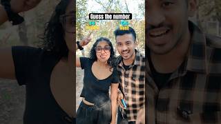 Guess the number challenge 😂 | #couplechallenge #numbergame #trending #guessinggame