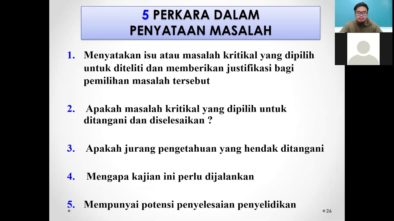 Contoh Pernyataan Masalah Dalam Kajian - YosefsrByrd