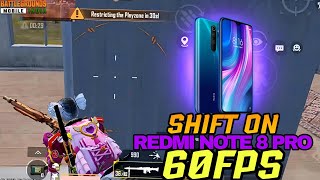 SHIFT ON 30 FPS TO 60 FPS 🔥☠️ !! REDMI NOTE 8 PRO !! BGMI TEST ! Dangerous ☠️