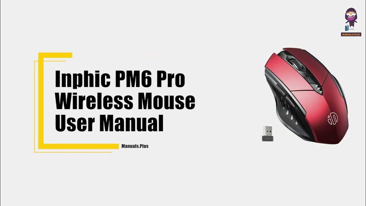 Inphic pm6 pro wireless mouse user manual how to connect adjust dpi