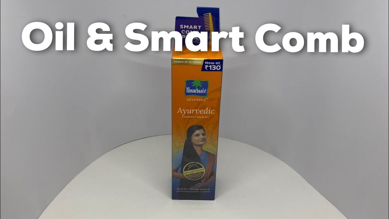 Parachute Ayurvedic Hair Oil with Smart Comb YouTube