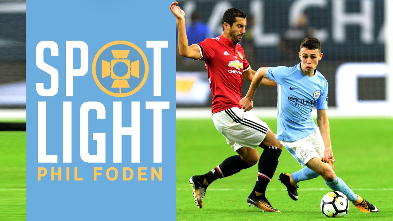 PHIL FODEN DEBUT | Every Touch vs Manchester United | Man ...