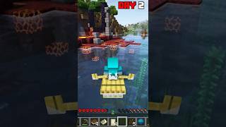 Minecraft 100 Days Survival Challenge - Day 2 #minecraft #trending #shorts