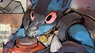 lucario got into the creatine stash again!? - pokemon comic dub