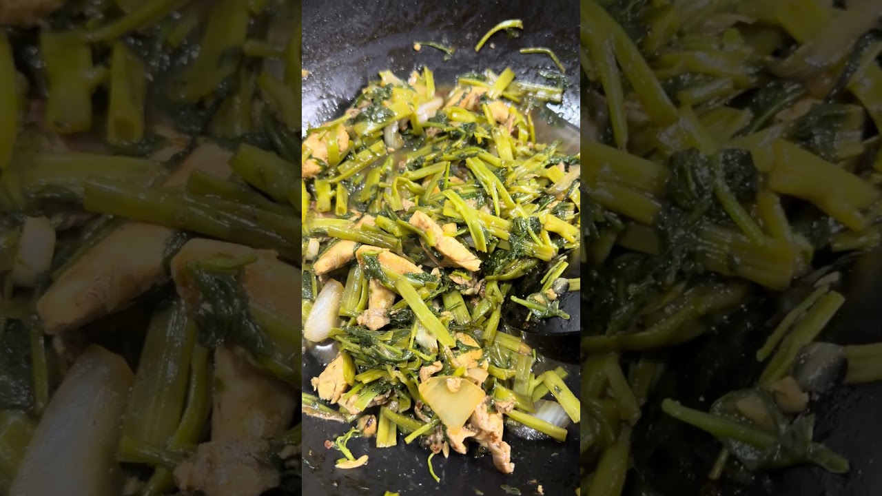 Sarap Nito adobong kangkong with oyster sauce #satisfying