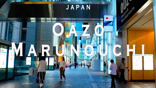 Marunouchi owazo 4K Walking Tour(Tokyo Japan)- Tour with Captions & Immersive Sound.オアゾ丸の内