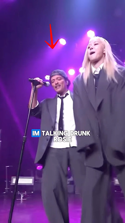 Bruno Mars Changing the lyrics of ‘APT’ for Rosé 🤣😭 #kpop #rosé_bruno_apt #rosé #brunomars