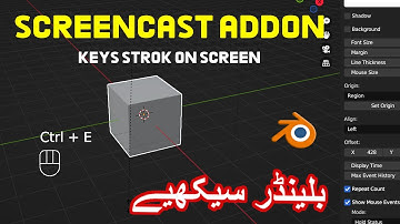 Screencast Keys Addon for Blender – Full Installation & Usage Guide