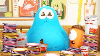 Funny Animated Cartoon | Spookiz Too Much Food Equals Toilet Time 스푸키즈 | Videos For Kids