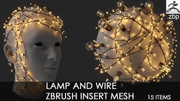 tutorial: wire and lamp zbrush imm + 3dsmax corona