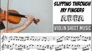Slipping Through My Fingers - ABBA || Violin Cover With Sheet Music
