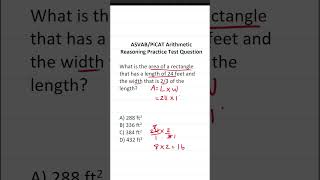 ASVAB/PiCAT Arithmetic Reasoning Practice Test Question: Area of a Rectangle #acetheasvab