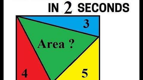 Find the Area of the Green Triangle in 2 Seconds! |  Learn Shortcut!