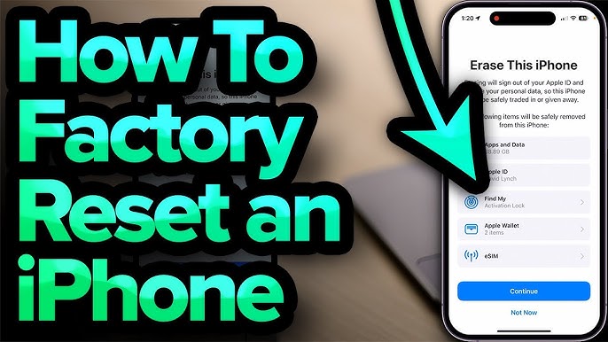 Properly Factory Reset An Iphone In 2023 2024