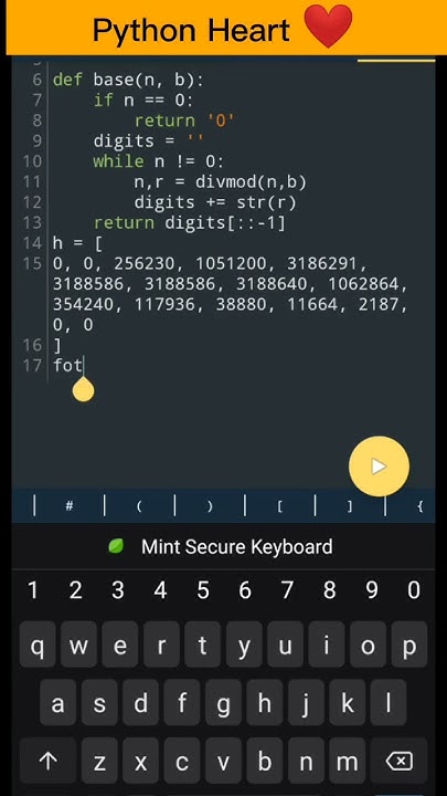 Make heart in Python #shorts #coding #programming - YouTube