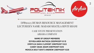 DPB50123 HUMAN RESOURCE MANAGEMENT GROUP 2 PRESENTATION