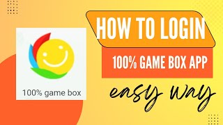 How to login 100% game box app step by step (@CSGAMING-uz4rg) screenshot 3