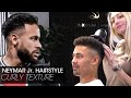 Neymar Jr. Hairstyle - Short Curly Haircut with fade