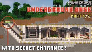 Minecraft: How to Build a Secret Underground Base - Tutorial 1/2 + Download