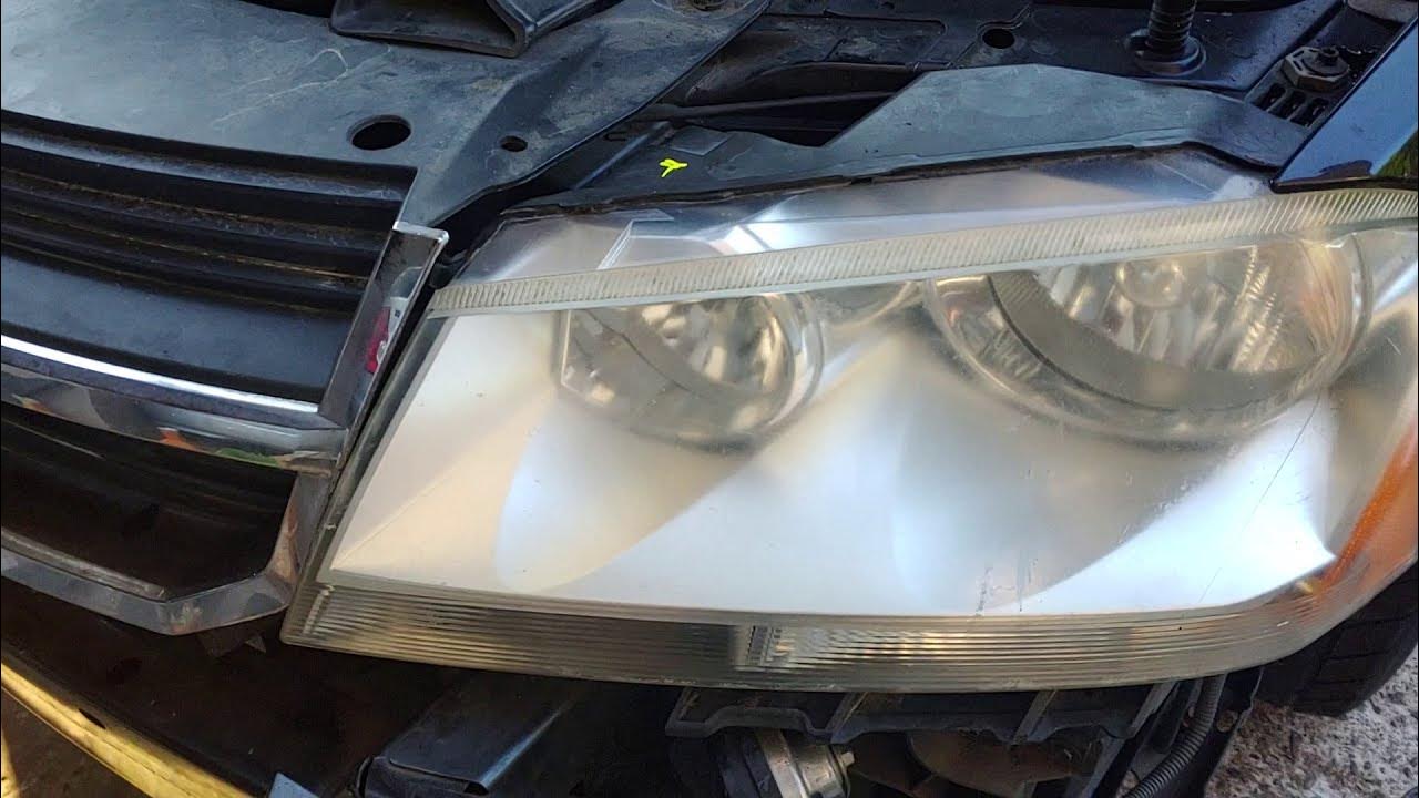 Dodge Avenger Headlight Replacement - YouTube