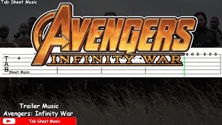Video thumbnail of "Avengers: Infinity War Official Trailer Music Guitar Tutorial"