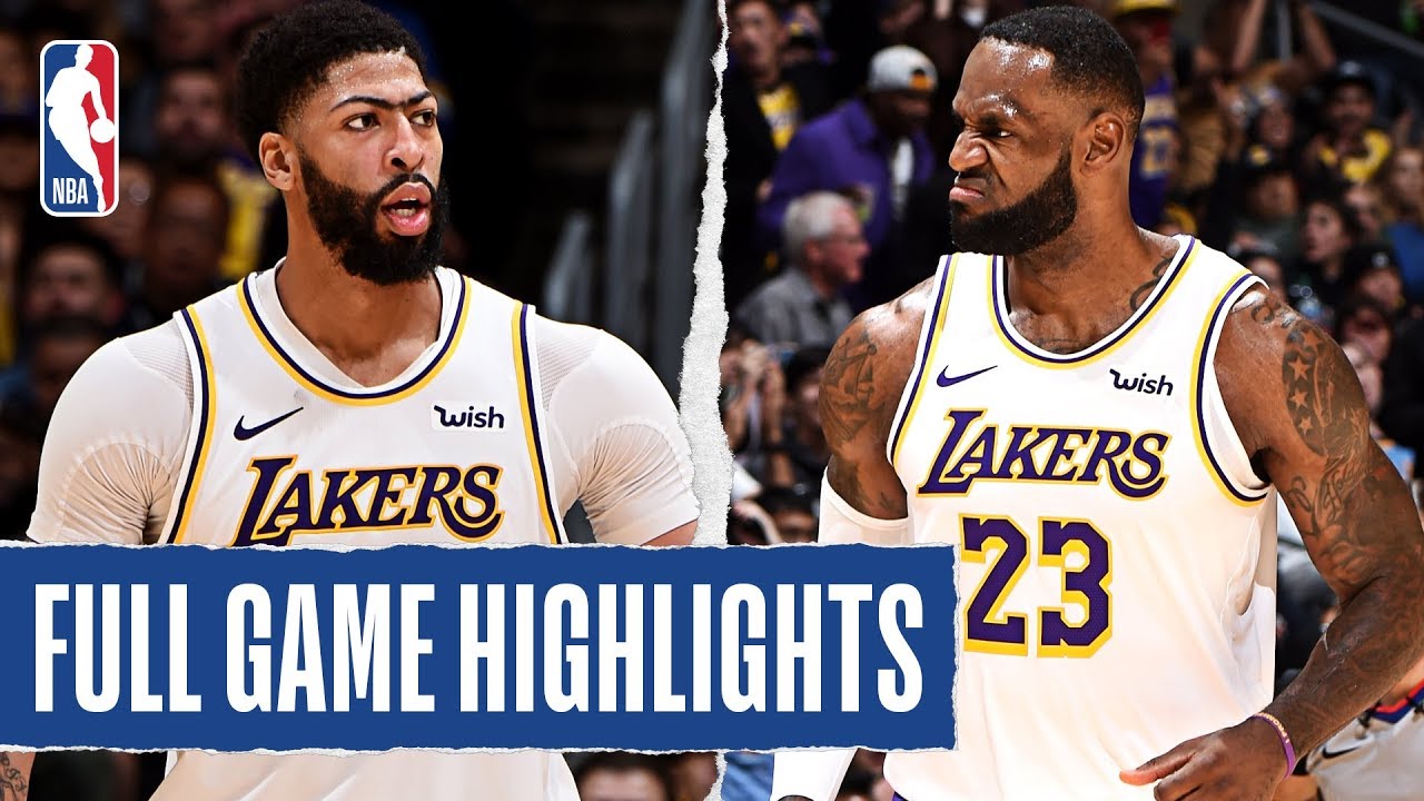 Timberwolves At Lakers Full Game Highlights December 8 2019 Youtube