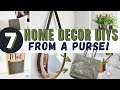 NEW HIGH END HOME DECOR DIYs From a Purse!!! | Thrifted Home Decor