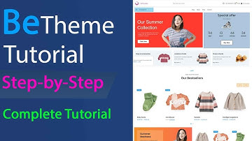 BeTheme Wordpress Tutorial - How to create a woocommerce website with BeTheme