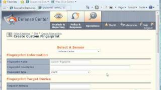 Sourcefire Sourcefire Ips Creating A Custom Fingerprint