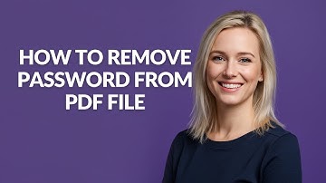 How to Remove Password From Pdf File - Julia