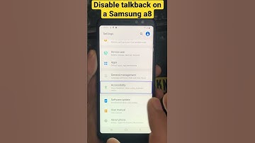 Disable talkback or voice assistant in Samsung a6/a8