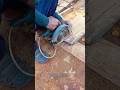 Precision Center Cutting Process on Wooden Plank Using a Circular Saw
