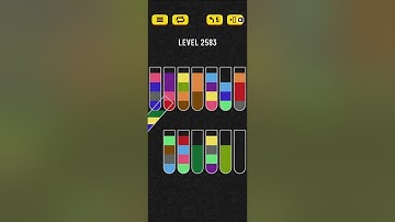 Water sort puzzle level 2583