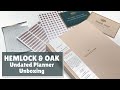 HEMLOCK &amp; OAK PLANNER // Unboxing &amp; Flipthrough