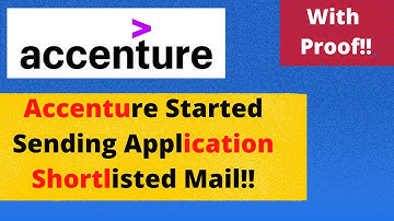 Accenture Started Sending Shortlisted Mail 2022 - 2019 | Congratulations Mail  🔥🔥