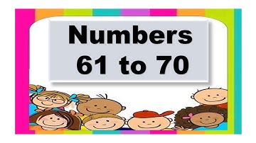 Standard: I, Subject: Maths, Topic: Numbers 61 to 70.