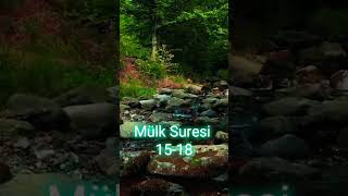Mülk Suresi 15-18 Türkçe Meali