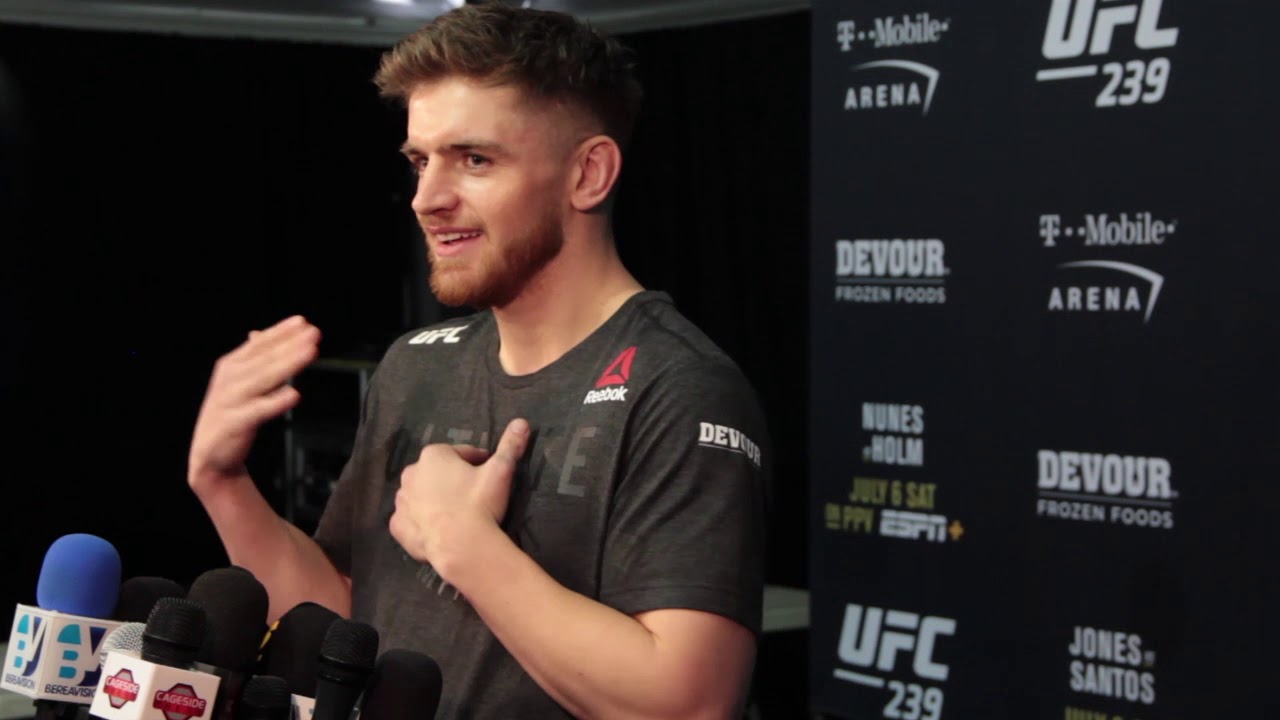 Edmen Shahbazyan UFC 239 Post-Fight Scrum Video