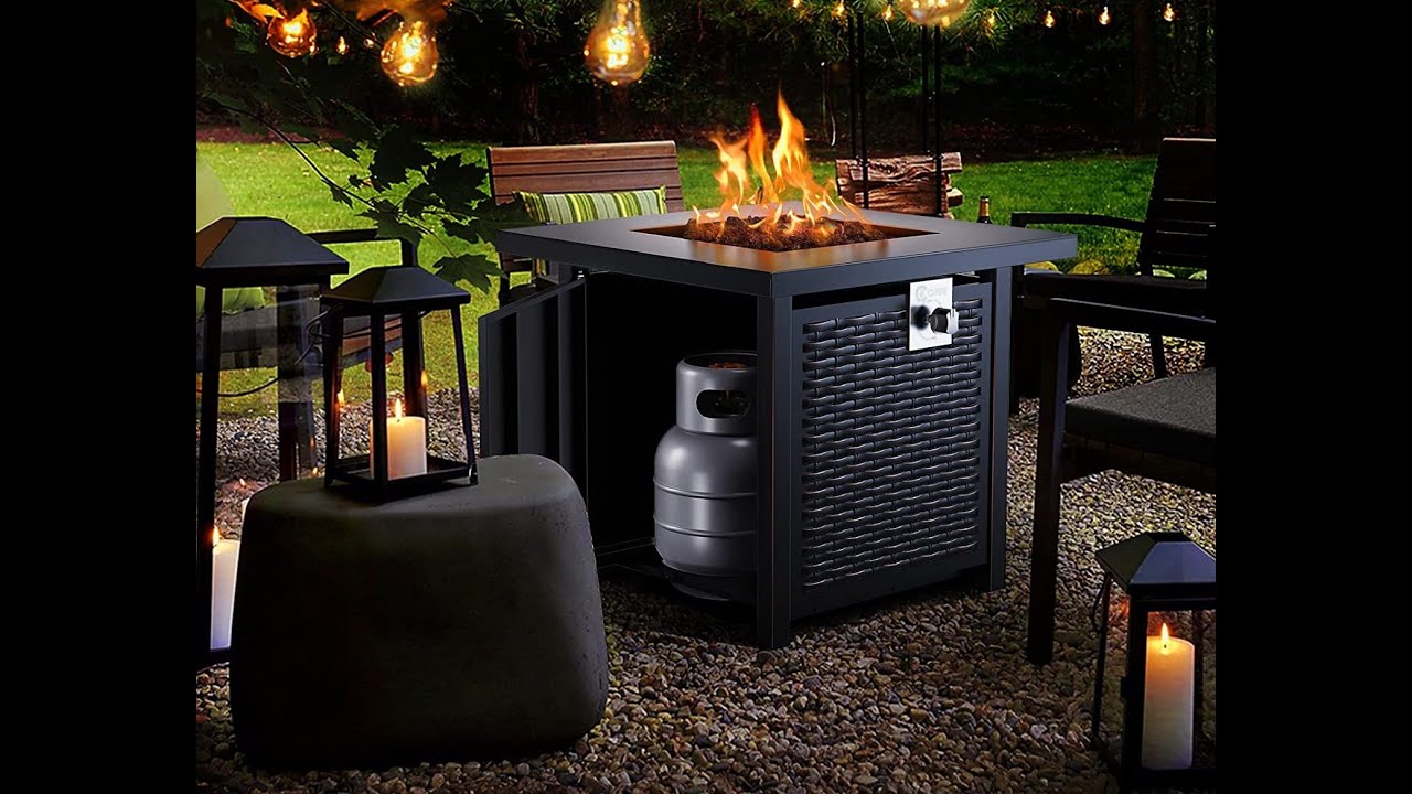 Ciays Propane Fire Pits 28 Inch Outdoor Gas Fire Pit/Best Outdoor