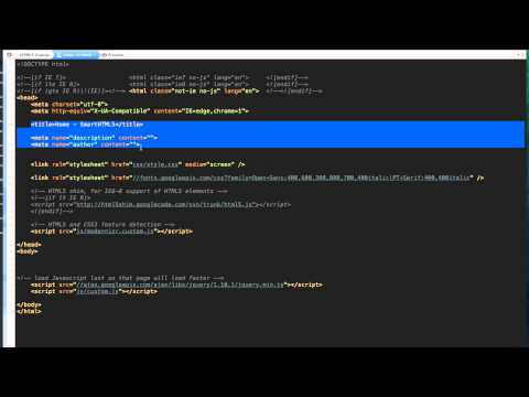 Creating the Basic Shell for Our HTML5 Project
