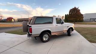 1996 Ford Bronco Eddie Bauer 4x4 with 22k Original Miles Driving Experience